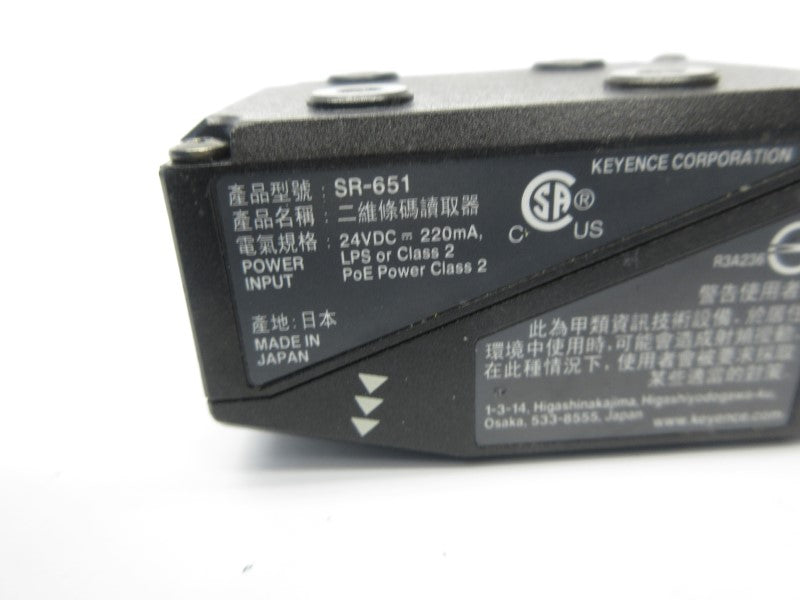KEYENCE SR-651 24VDC UNMP