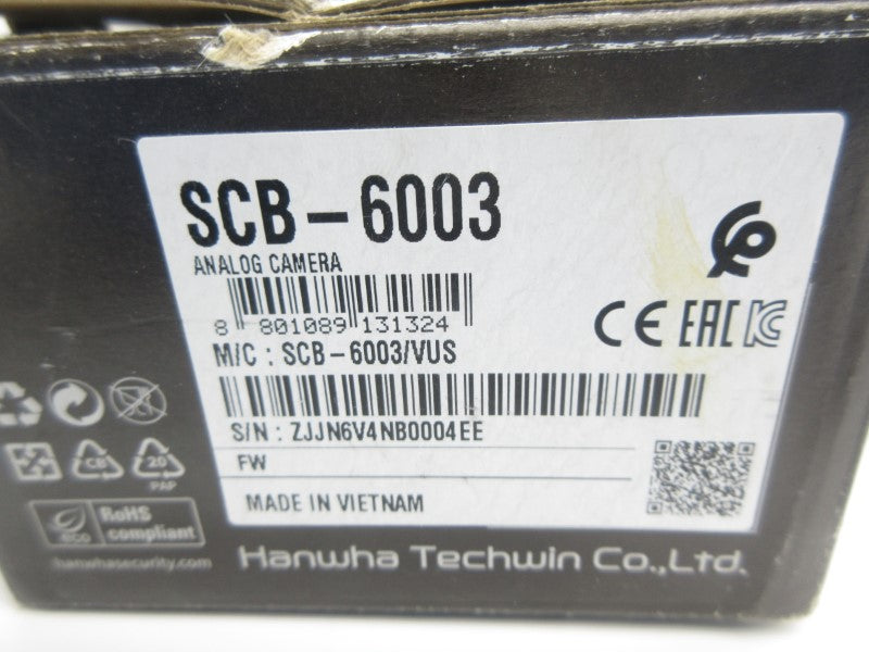 HANWHA TECHWIN SCB-6003 NSMP