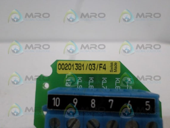 00201381/03/F4 CIRCUIT BOARD  NSNP