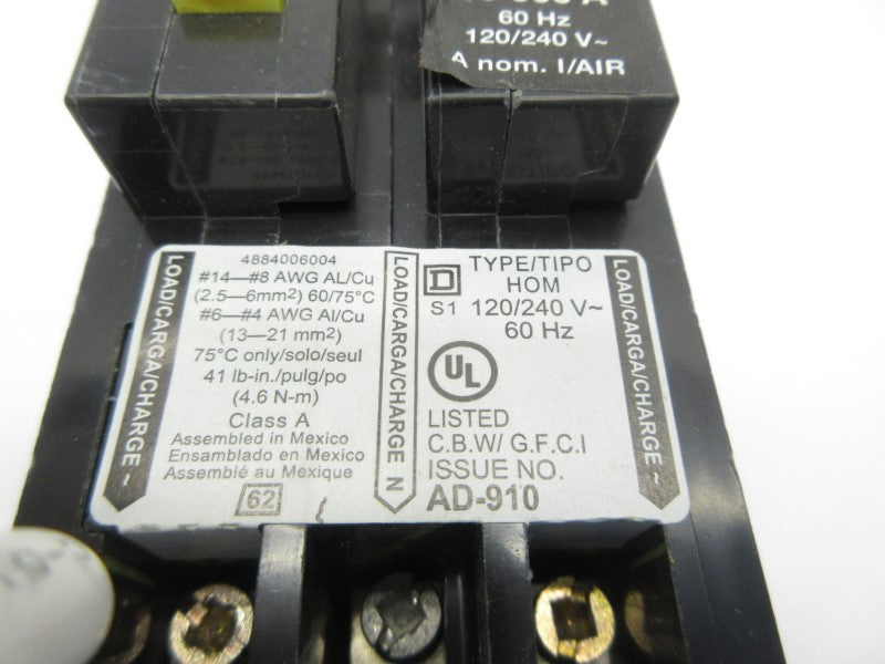 SQUARE D HOM240 120/240V 40A (AS PICTURED) NSNP