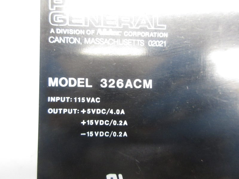 POWER GENERAL 326ACM 115VAC UNMP