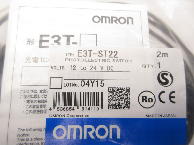 OMRON E3T-ST22 12-24VDC 2M NSMP