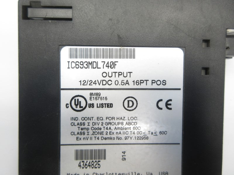 FANUC IC693MDL740F 12/24VDC 0.5A (AS PICTURED) UNMP