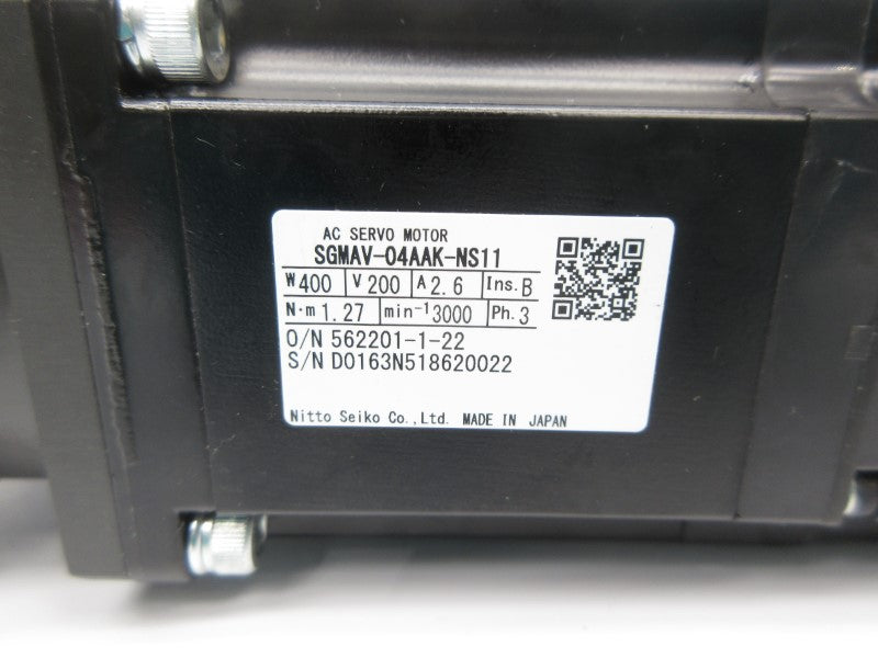 NITTO SEIKO SGMAV-04AAK-NS11 200V 2.6A NSNP