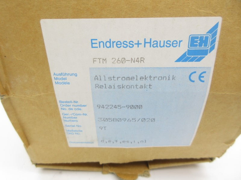 ENDRESS+HAUSER FTM260-N4R 250VAC 6A NSMP