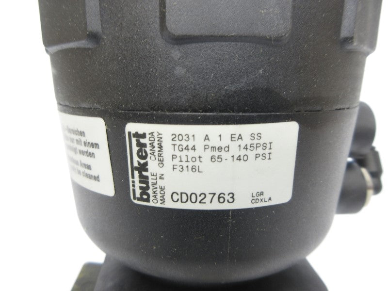 BURKERT 8633E 2031A1EASS 24VDC 145PSI NSNP