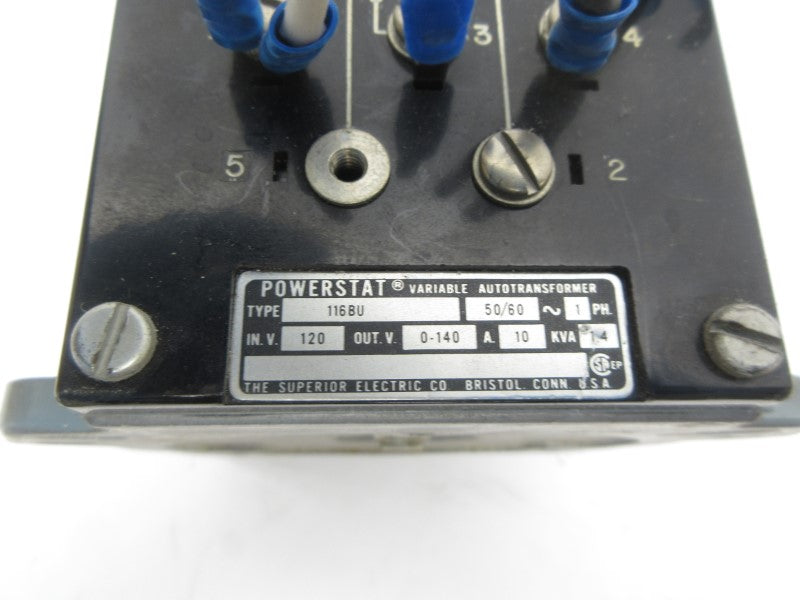 SUPERIOR ELECTRIC 116BU 120V 10A UNMP