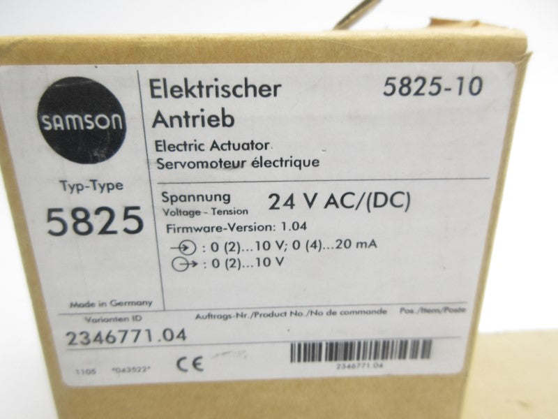 SAMSON 5825-10 24VAC/DC NSMP