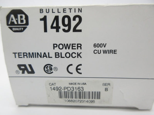 ALLEN BRADLEY 1492-PD3163 SER. B 600V 335A (WH) NSMP
