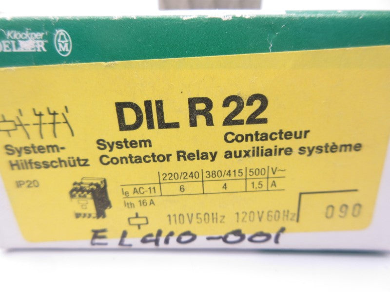 KLOCKNER MOELLER DILR22 110/120V 16A NSMP