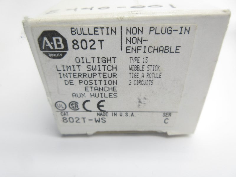 ALLEN BRADLEY 802T-WS SER. C 120-600VAC 60A (GY/BL) NSMP