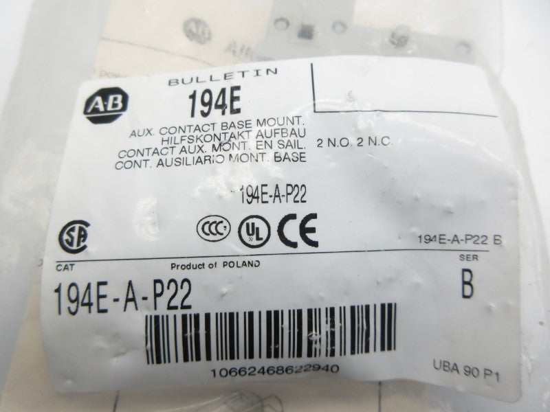 ALLEN BRADLEY 194E-A-P22 SER. B NSMP