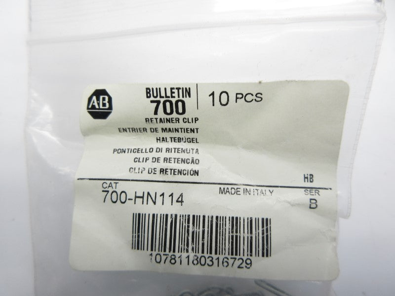 ALLEN BRADLEY 700-HN114 SER. B (PKG OF 10) NSMP