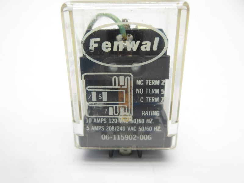 FENWAL 06-115902-006 120VAC 10A NSNP
