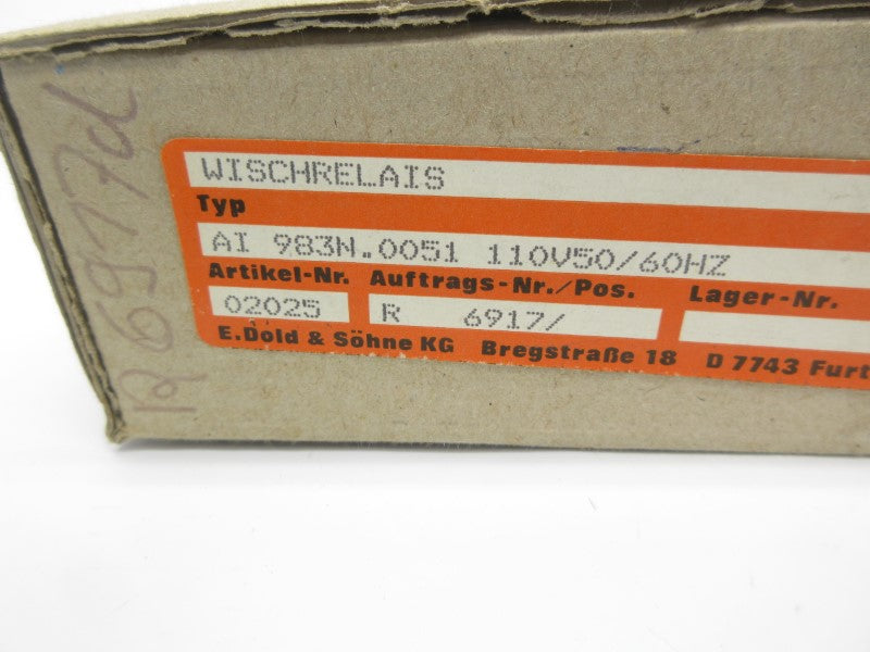 E. DOLD & SOHNE AI983N.0051 110V NSMP