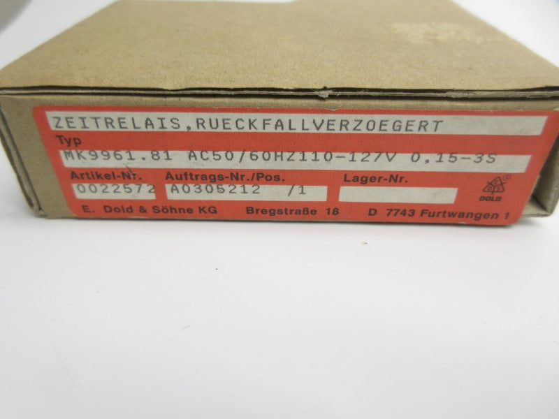 E. DOLD & SOHNE MK9961.81 110-127V 0.15-3S NSMP