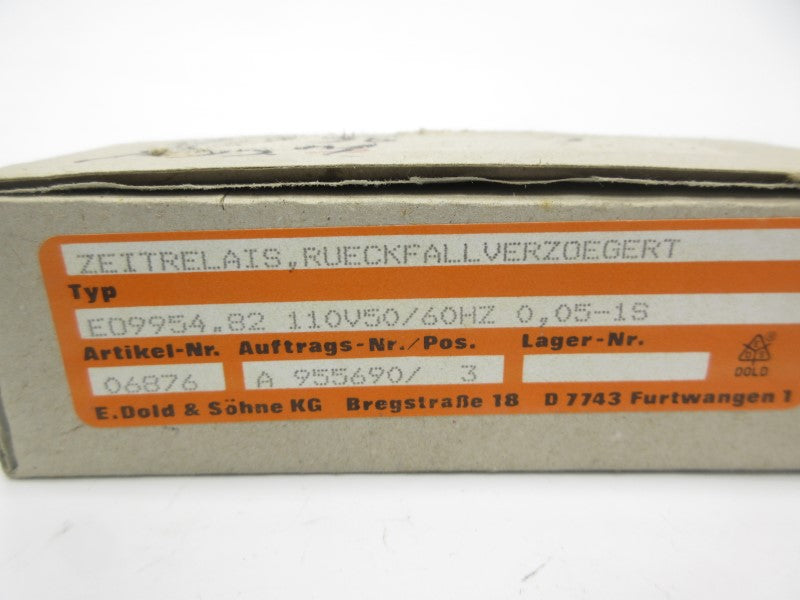 E. DOLD & SOHNE EO9954.82 110V 0.05-1S NSMP