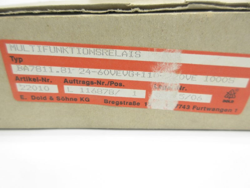 E. DOLD & SOHNE BA7811.81 110-220V 1000S NSMP