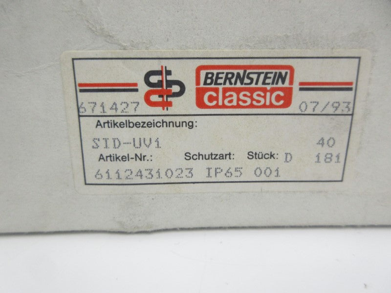 BERNSTEIN SID-UV1 6112431023 380VAC 16A NSMP
