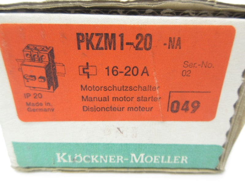 KLOCKNER MOELLER PKZM1-20 660V 16-20A NSMP