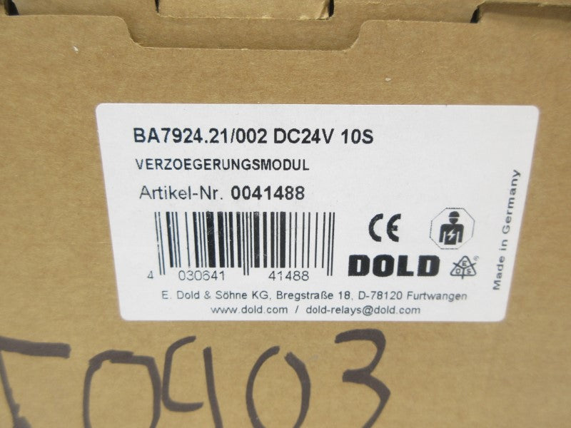 DOLD BA7924.21/002 24VDC 10S NSMP