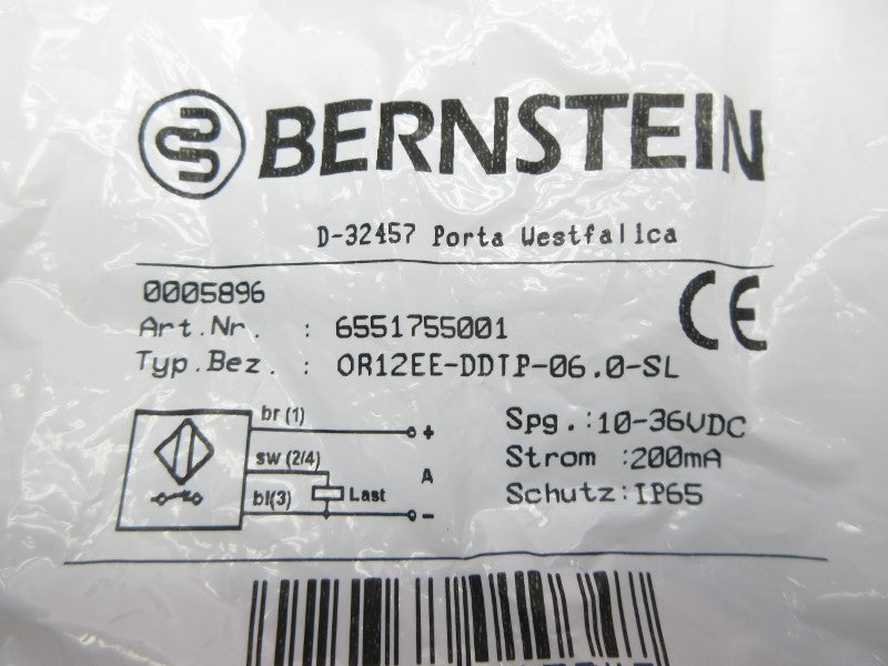 BERNSTEIN OR12EE-DDTP-06.0-SL 6551755001 10-36VDC NSMP