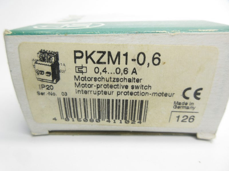 KLOCKNER MOELLER PKZM1-0,6 6000V 0.4-0.6A NSMP