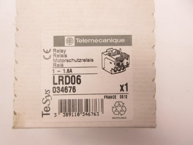 TELEMECANIQUE LRD06 1-1.6A NSFS