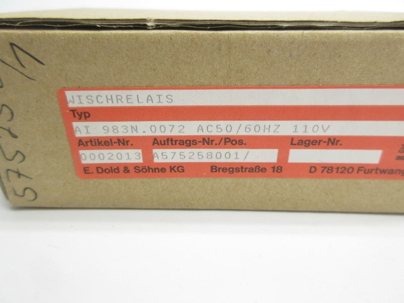 E. DOLD & SOHNE AI983N.0072 110V NSMP