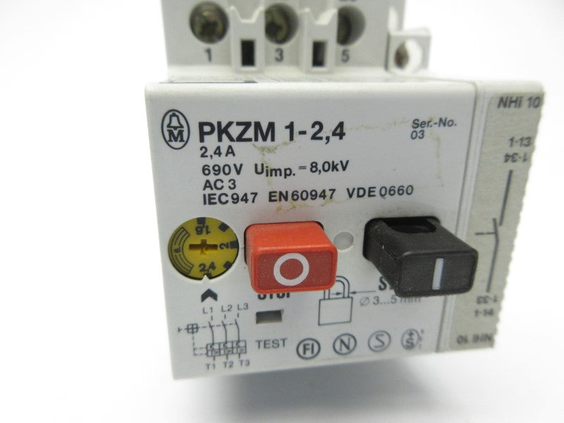 KLOCKNER MOELLER PKZM1-2,4 690V 1-2.4A UNMP