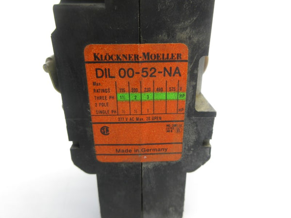 KLOCKNER MOELLER DIL00-52-NA 115V 20A  NSNP