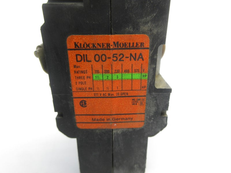 KLOCKNER MOELLER DIL00-52-NA 115V 20A  NSNP