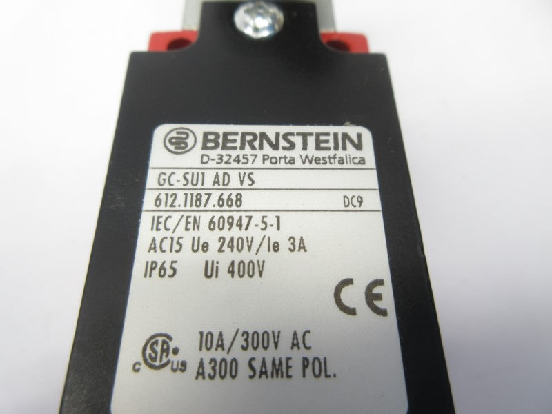 BERNSTEIN GC-SU1ADVS 612.1187.668 400V 3A (AS PICTURED) NSNP
