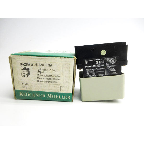 KLOCKNER MOELLER PKZM3-6,3/U-NA 600VAC 3.5-6.0A NSMP