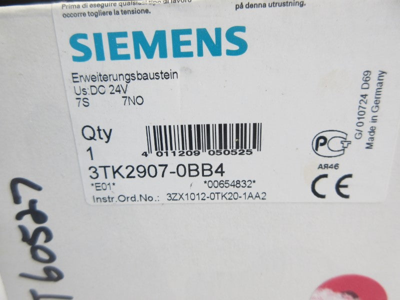 SIEMENS 3TK2907-0BB4 24VDC 6A NSMP