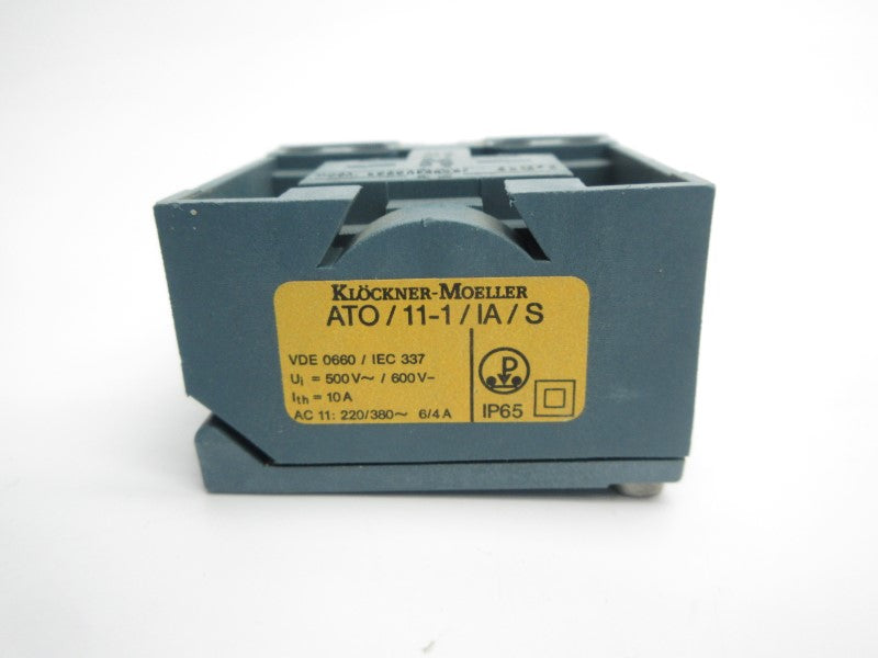 KLOCKNER MOELLER ATO/11-1/IA/S 600V 10A NSNP