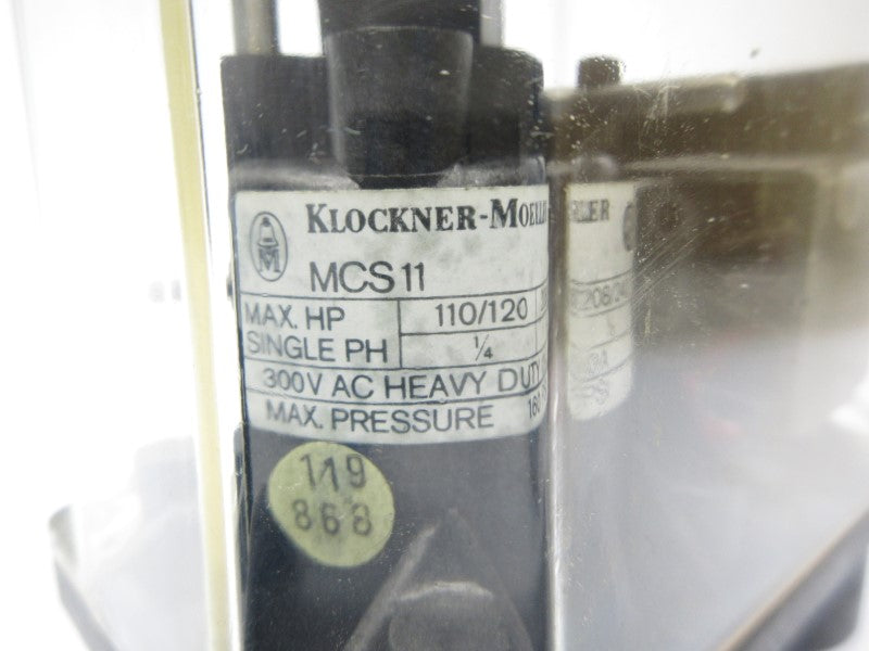 KLOCKNER MOELLER MCS11 110/120V NSNP