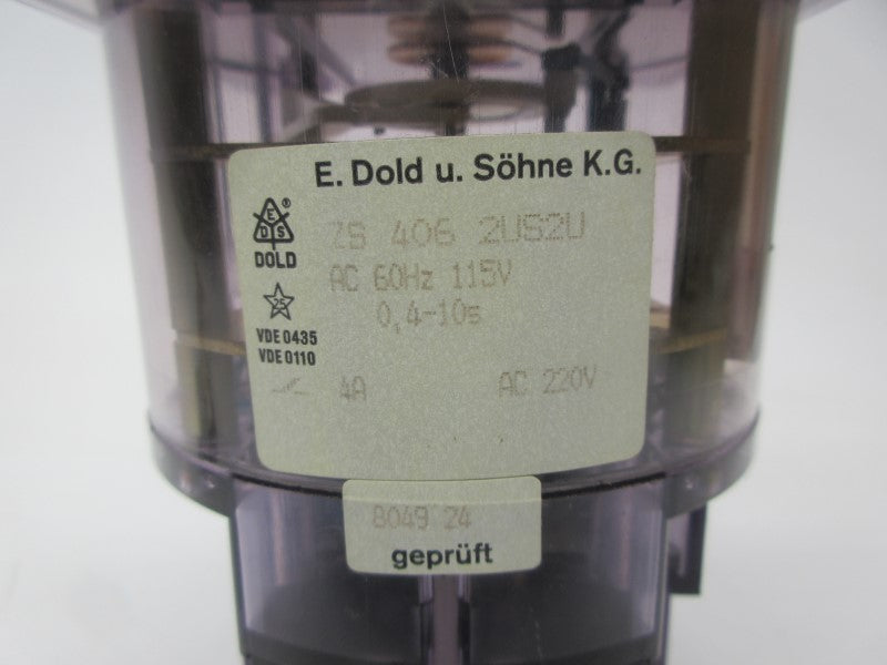 E. DOLD & SOHNE ZS4062US2U 115V 0.4-10S NSNP