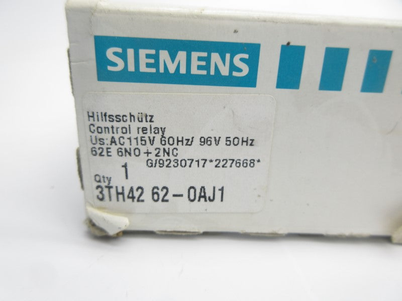 SIEMENS 3TH4262-0AJ1 96/115VAC 16A NSMP