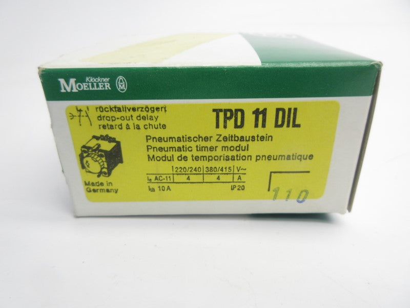 KLOCKNER MOELLER TPD11DIL 415V 10A 20-180S NSMP
