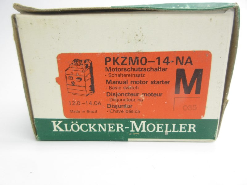 KLOCKNER MOELLER PKZM0-14-NA 600VAC 12.0-14.0A NSMP