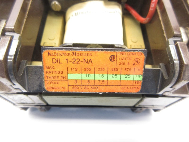 KLOCKNER MOELLER DIL1-22-NA 115V 55A NSNP