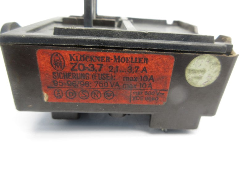 KLOCKNER MOELLER Z0-3,7 500V 2.1-3.7A NSNP