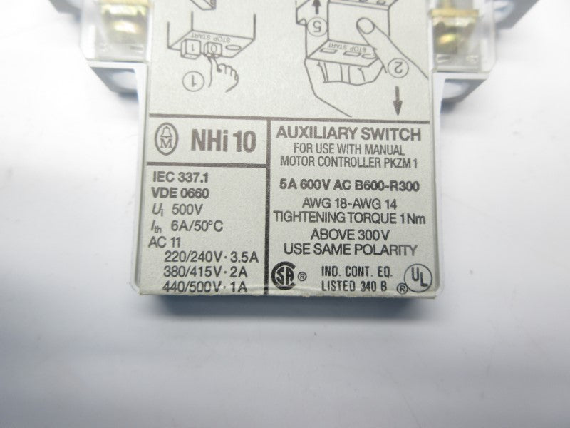 KLOCKNER MOELLER NHI10 600VAC 5A NSNP