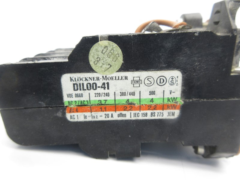 KLOCKNER MOELLER DIL00-41 115V 20A UNMP