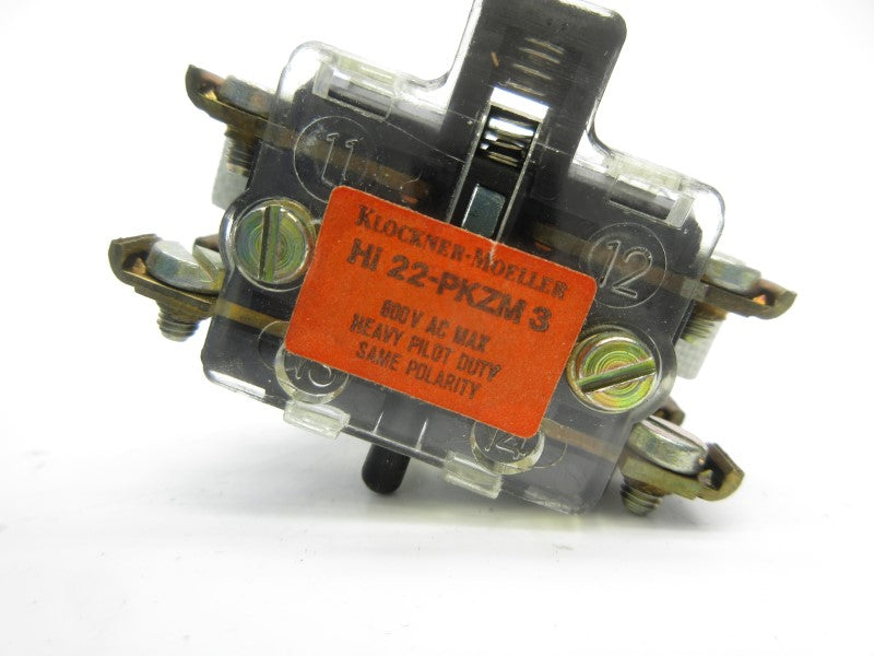 KLOCKNER MOELLER HI22-PKZM3 600VAC NSNP