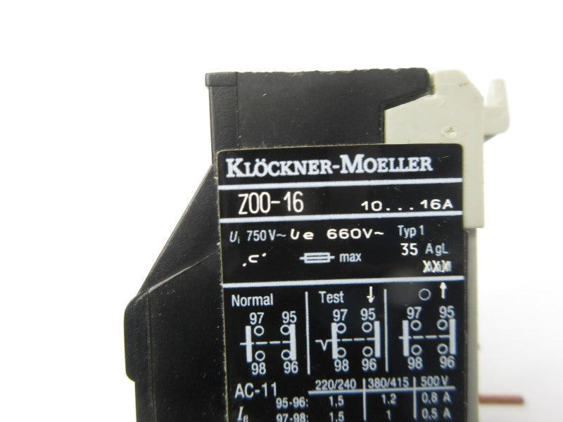 KLOCKNER MOELLER Z00-16 750V 10-16A NSNP