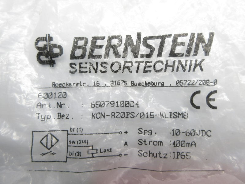 BERNSTEIN KCN-R20PS/015-KLPSM8 6507910004 10-60VDC NSMP