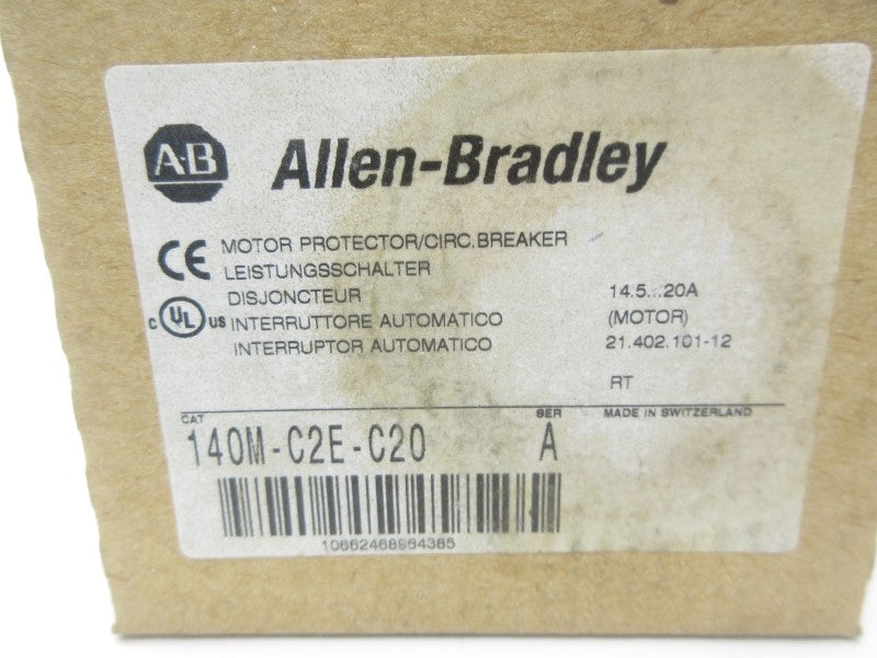 ALLEN BRADLEY 140M-C2E-C20 SER. A 690V 14.5-20A NSMP