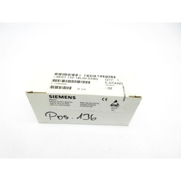 SIEMENS 6ES7132-1BL00-0XB0 24VDC 0.5A NSFS